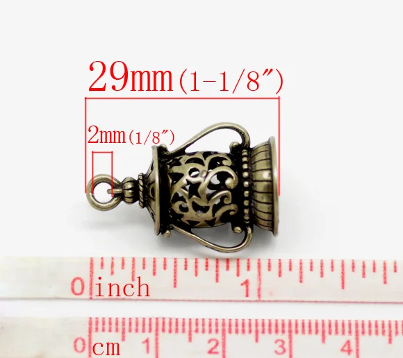 DoreenBeads 5/10 шт античные бронзовые подвески фонарики для DIY ожерелья ювелирные