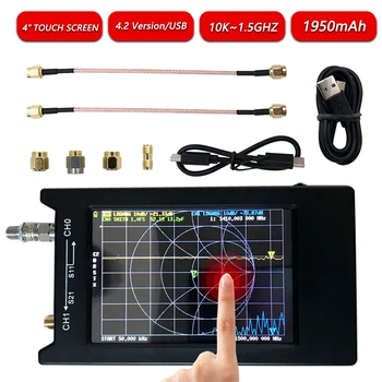 

10k-1.5ghz Digital Antenna Network Analyzer Uhf Hf Vhf With 1950mah Battery 4 Standing Wave Antenna Network Analyzer