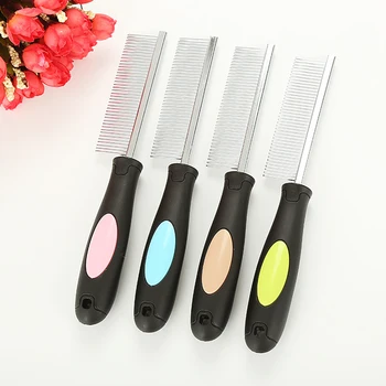 

Pet Grooming Comb Alloy Steel Round Tip Cat Dematting Comb Dog Detangler Brush Hair Fur Remove Pet Clean Beauty Tool