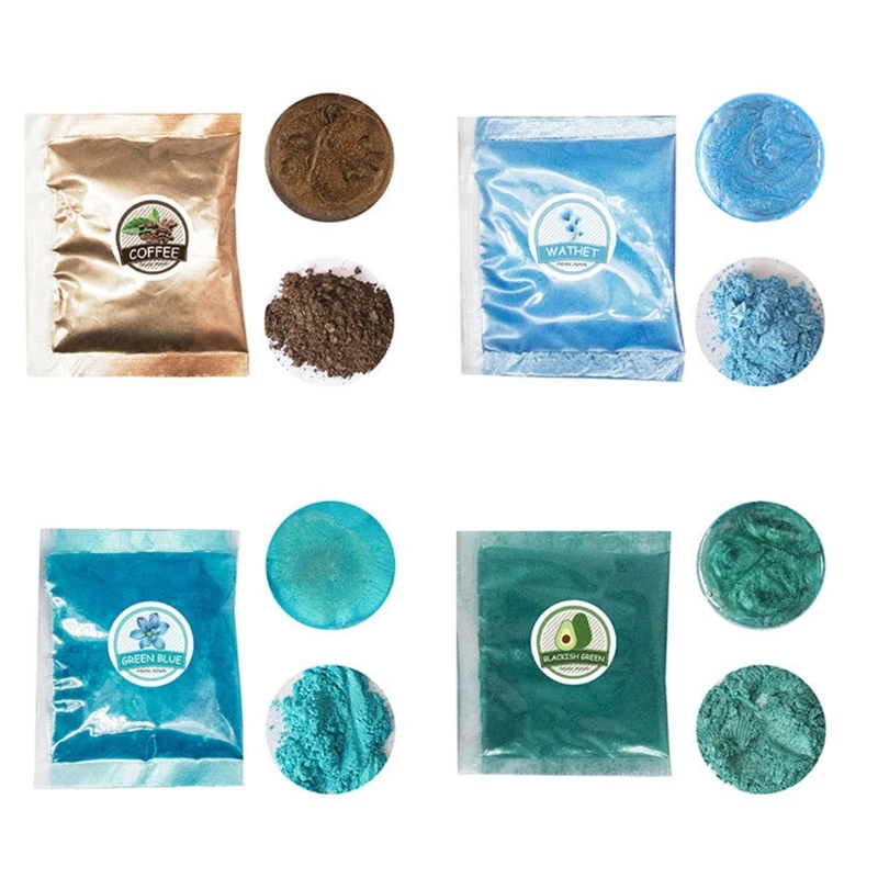 24 Colors Cosmetic Grade Pearlescent Natural Mica Mineral Powder Epoxy Resin Dye Pearl Pigment DIY Jewelry Crafts Making Access epoxy resin pigment mica powder pigment pearlescent powder pigment luminous powder pigment luminous powder paint