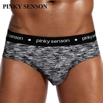 

Pinkysenson briefs men underwear homme shorts soft cotton fashion male underpants