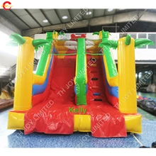 6 м большой Плам дерево надувная сухая горка для продажи, коммерческий высокое качество надувной батут горка для детей и взрослых