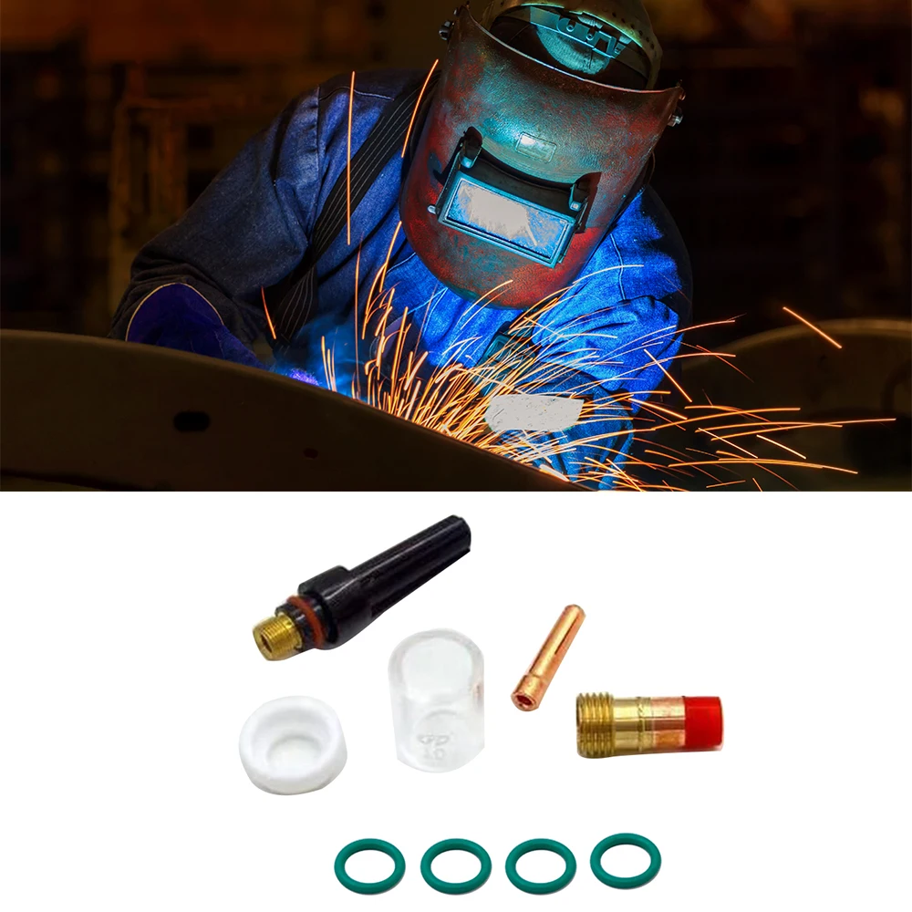 Tig Pyrex Cup Gas Lens Kit 20 Tig Welding Glass Cups For All Wp17/18/26 Argon Torch Welding