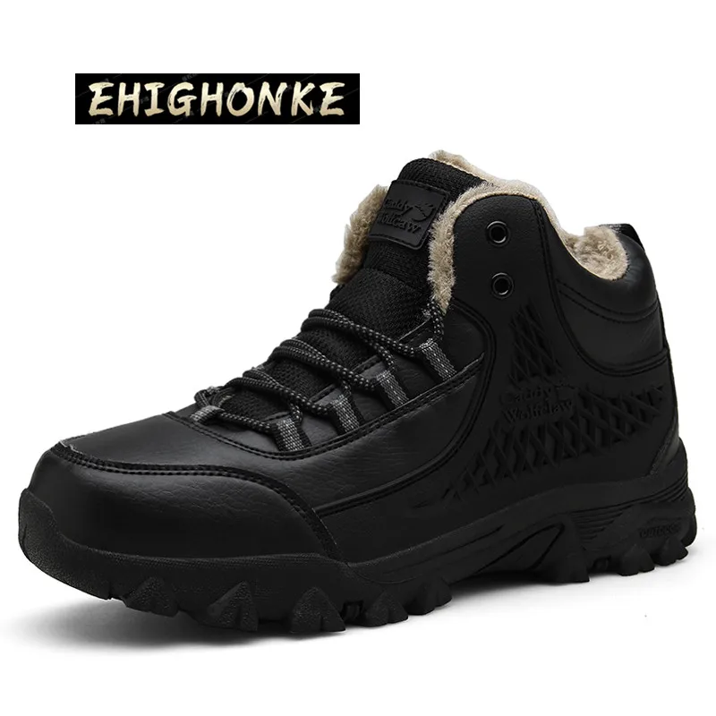 

2022 New Men 's Casual Sports Shoes Designer Outdoor Men 's Hiking Boots Non-slip Snow Round Toe Ankle Canvas Rubber Winter