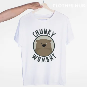 

Wombat Lovely Design Funny T Shirt for Men and Women,Unisex Comfortable Breathable Graphic Premium T-Shirt Men's Streewear