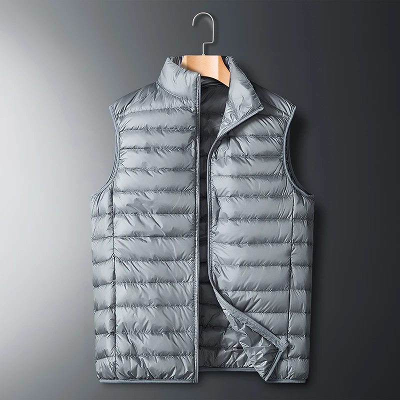 Duck Down Vest Men and Women Universal Spring Light Jackets Fashion Sleeveless Outerwear Coat Autumn Coat White Duck Down