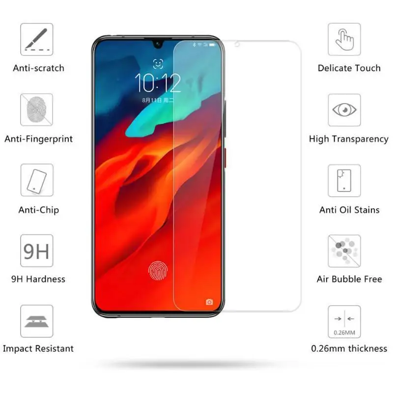 Закаленное стекло для Lenovo Z6 Pro защитная пленка 9H K5 Plus K6 A6 K3 NOTE A1000 A536|Защитные