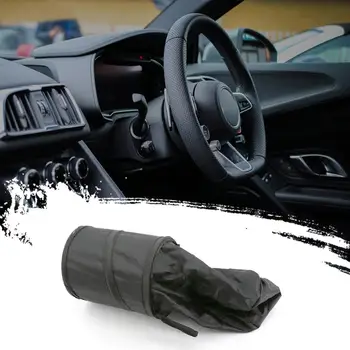 

Black Car Bin Foldable Travel Rubbish Waste Litter Basket Pop Up Tidy Bag Folding Oxford Car Trash Can