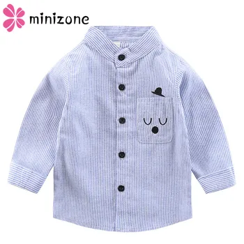 

Brand Shirt Baby Boy Plain White Baby Clothes School Kids White Blouses Striped Korean Kids Clothes Kids Clothing Boys Blouse 00