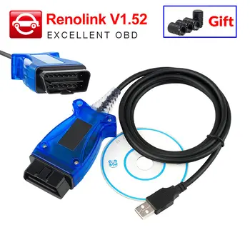 

RENOLINK V1.52 ECU Programmer for Renault Renolink V1.52 Key/Airbag/ECM/UCH/Programmer Professinal OBD2 Car Diagnostic Cable