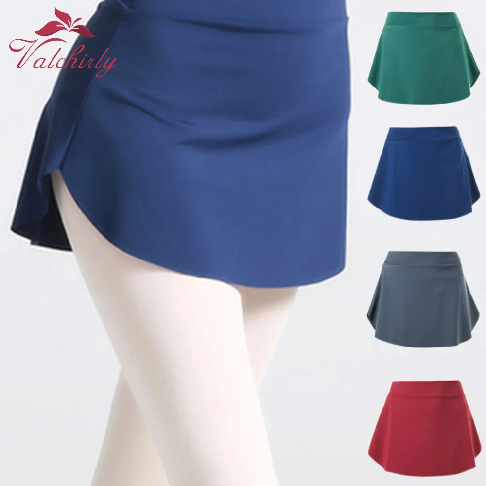 Adult Ballet Skirt Women Ballerina Bullet Point Skirt High Elastic Waist Ballet Dress Side Split Dance Wear