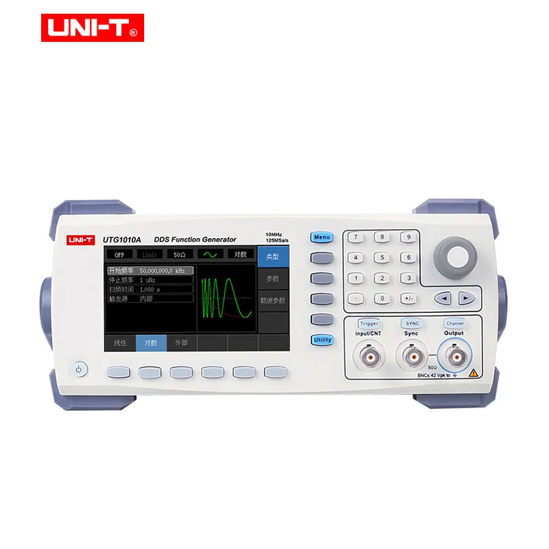 UNI-T UTG1010A функция/генератор сигналов произвольной формы Генераторы сигналов один канал 10 МГц канал полосы пропускания 125 мс/с
