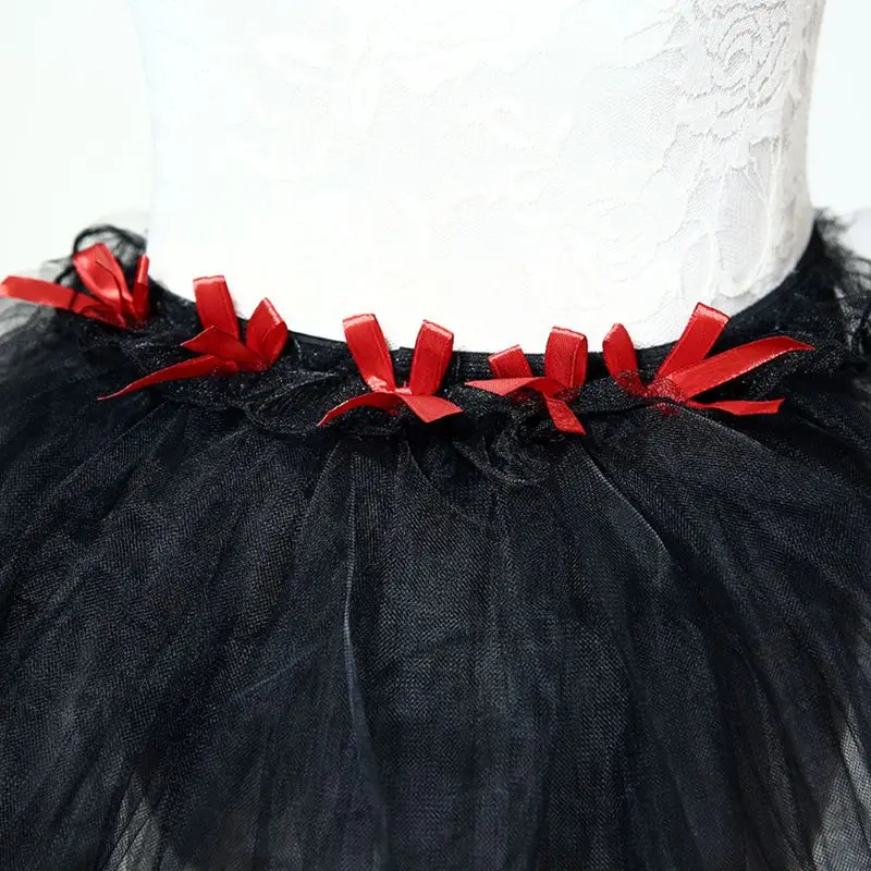 Женская балетная танцевальная фатиновая юбка-пачка контрастного цвета с атласной отделкой, многослойные вечерние юбки с оборками, нижнее белье