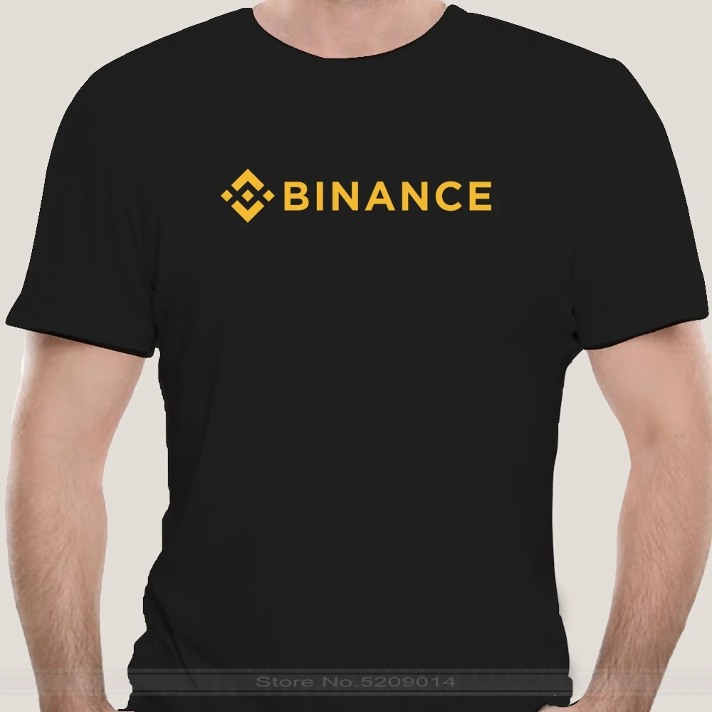 Мужская футболка Binance с коротким рукавом криптовалюта Приталенная Топ | одежда