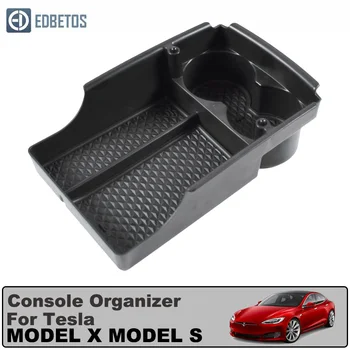 

Center Console Organizer Tray For Tesla Model X S 2016 2017 2018 Armrest Secondary Glove Box Model X S Accessories Container