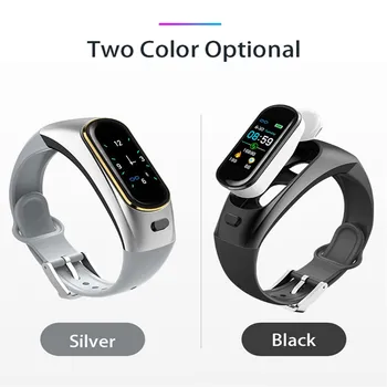 

H109 Smart Watch Bluetooth Wireless Earphone Blood Pressure Heart Rate Monitor Relogio Inteligente for Iphone Smartwatch