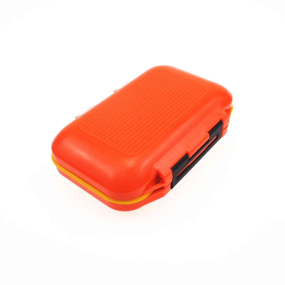 Double Sided 11.5*7.5*3.5cm Small Case Waterproof Fishing Tackle Box 12  Grids Fishing Lure Hook Bait Storage Box