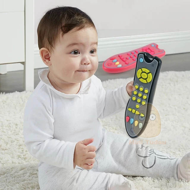 Baby Music Mobile Phone Toys Colorful Electric TV Remote Controller Learning Numbers Early Educational Machine Toys For Kids 2