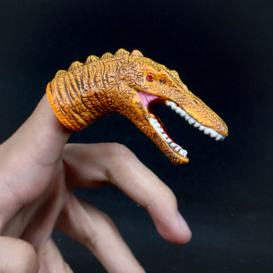 5 pçs dos desenhos animados mini realista dragão dinossauro dedo