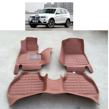 

leather car floor mats carpet rug for bmw x3 f25 2011 2012 2013 2014 2015 2016 2017 f26 x4 accessories interior