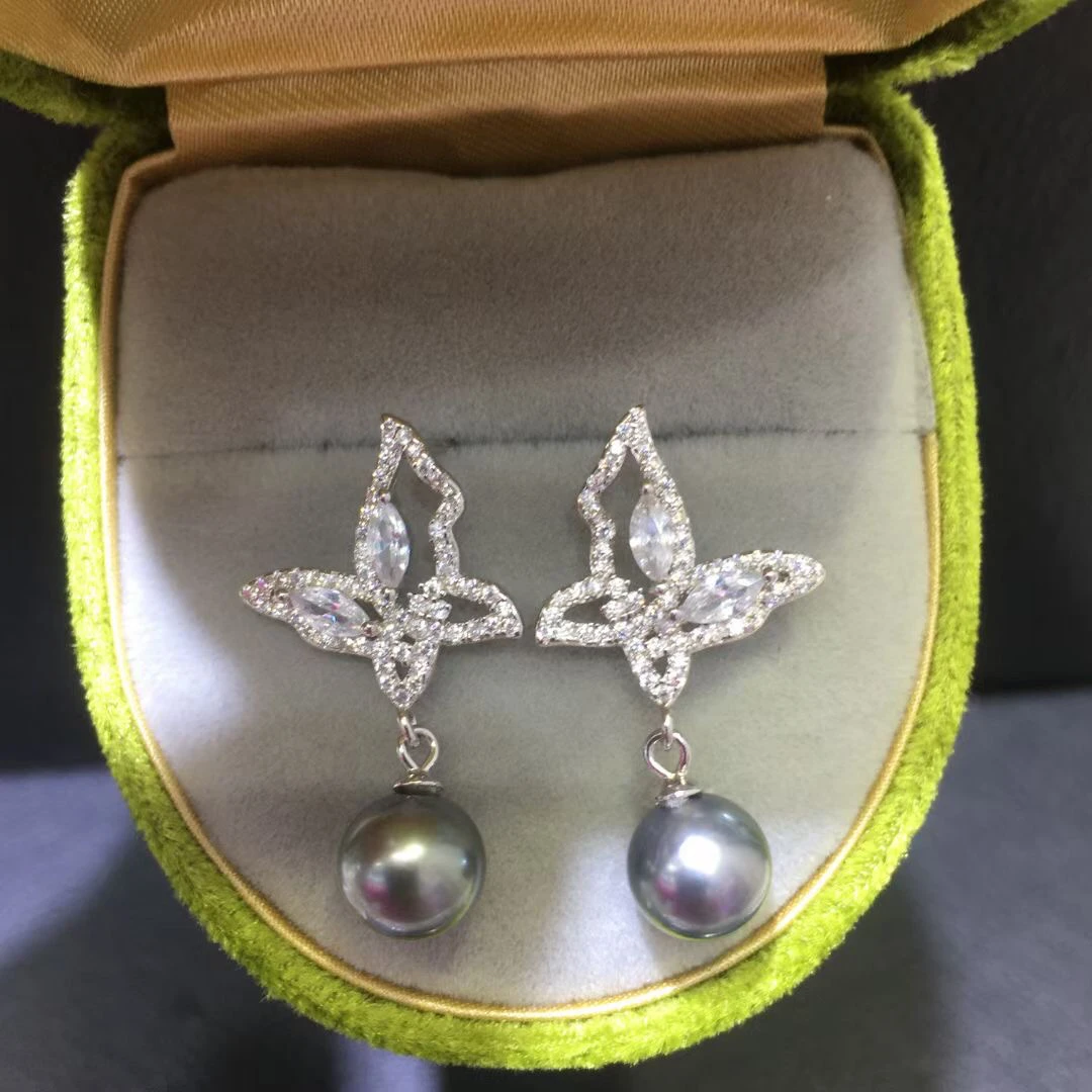 

Серьги-Бабочки из серебра 925 пробы, фурнитура для крепления, ювелирные изделия, фурнитура для жемчуга, нефрита, агата