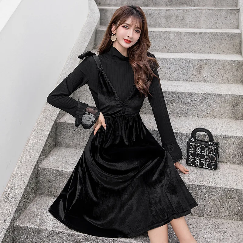 

A Two-Piece Set Of New Vest Dresses That Are Popular In Autumn 2020