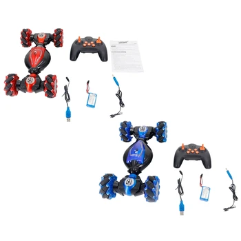 

4WD RC Stunt Car Deformable Electric RC Drift Car Transformer Car Toys for Kid Gift with LED Light