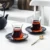 Nordic Light Luxury Turkey Black Tea Mug Tray Kit Cheap Cafe Bohea Glass Teacup Espresso Coffee Cup Saucer Set Tumbler Оптом