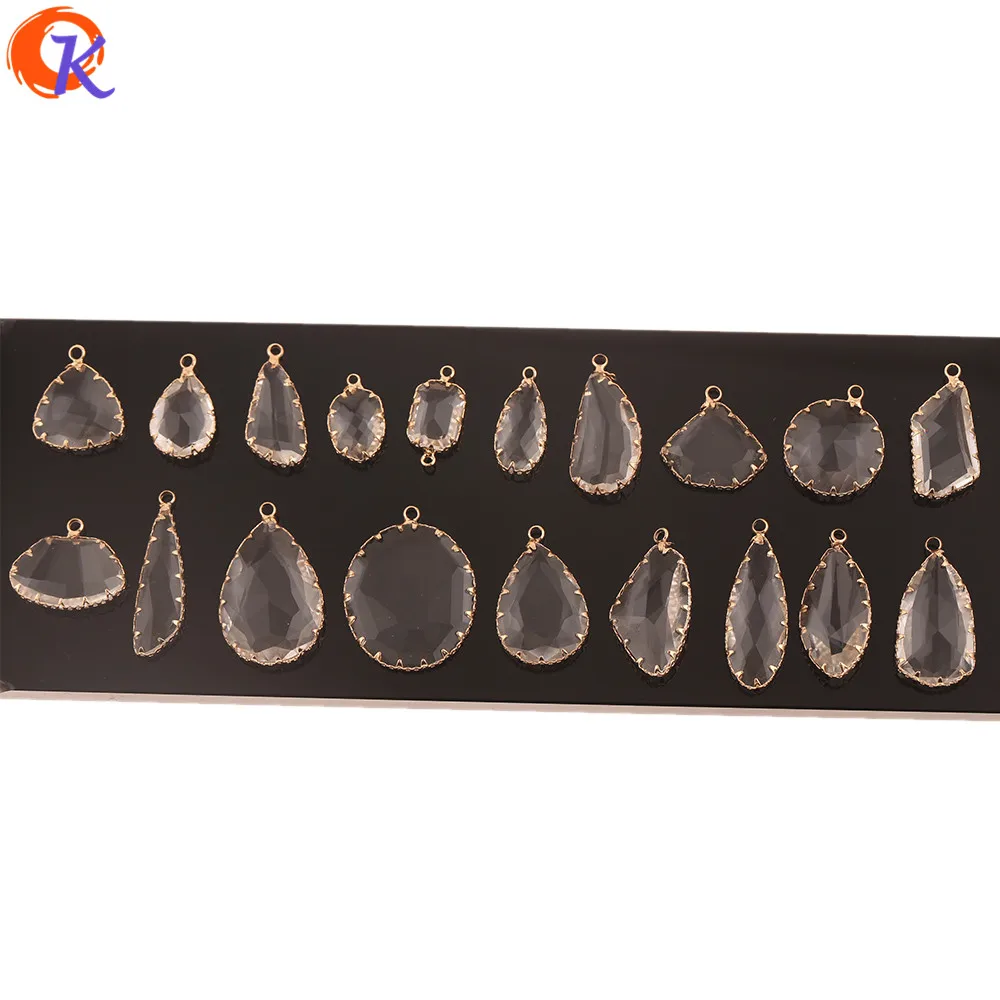 Cordial Design 40Pcs Jewelry Accessories/Pendant/Hand Made/DIY Making/Earrings Connectors/Crystal Charms/Earring Findings