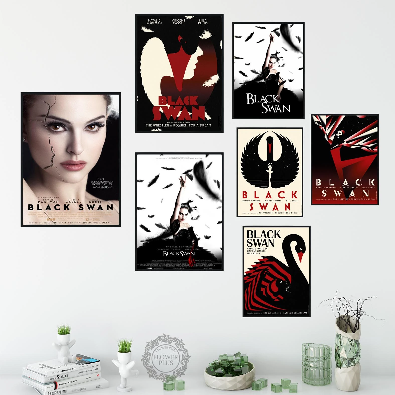 Black Swan Painting Home Decor Art Decor room posters wall art canvas painting No Frame на стену|Painting & Calligraphy| - AliExpress