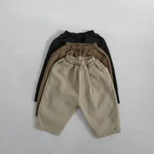 Детская одежда; коллекция года; сезон осень; для мужчин и женщин; для детей; разные цвета; Простые универсальные повседневные брюки для мужчин и женщин; модные удобные брюки для малышей