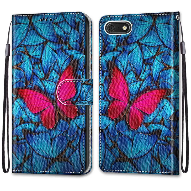 cute huawei phone cases Honor 7A Case On for Huawei Honor 7A DUA-L22 Etui 5.45" Wallet Flip Leather Phone Case Huawei Honor 7A 7 A Russia Honor7a Cover huawei snorkeling case