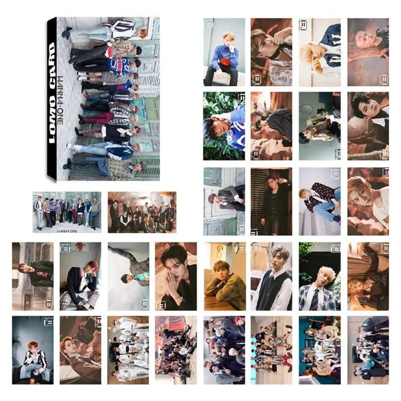 

30Pcs/Set KPOP Album Photo Card Poster Lomo Cards Self Made Paper Photocard Fans Gift Collection Stationery Set