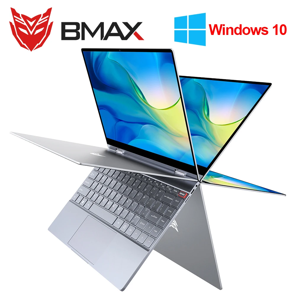 BMAX 360 ° Ноутбук 13,3 дюймов Y13 ноутбук Windows 10 8 ГБ ОЗУ 256 ГБ M.2 SATA 2280 SSD 1920*1080 ips Двойная Wifi камера Bluetooth 5,0
