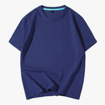 

3232-Korean version of the summer new men's simple solid color T-shirt casual Slim half-sleeved youth trend