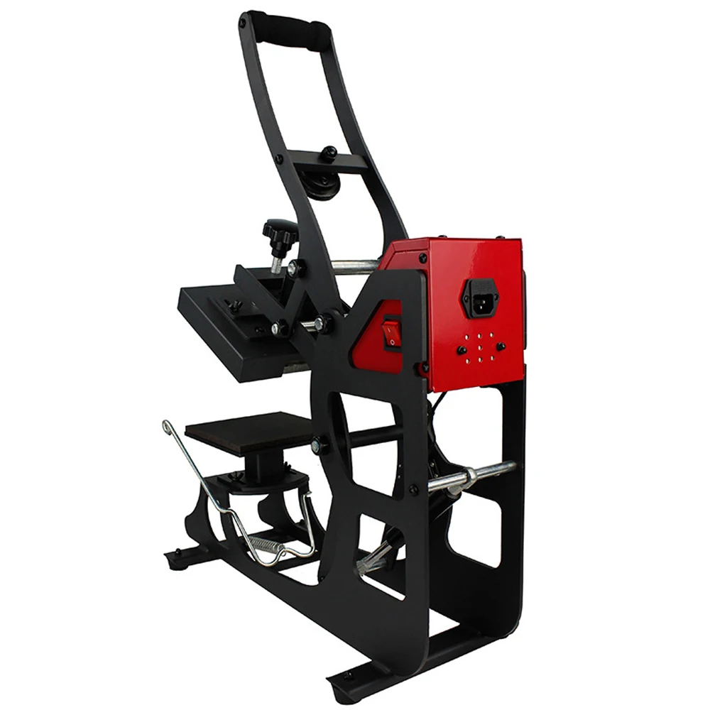 

2 In 1 Hat Cap Sublimation Machine Heat Press Transfer Semi-automatic Heat Transfer Label Machine Cap And Label Cap Printer