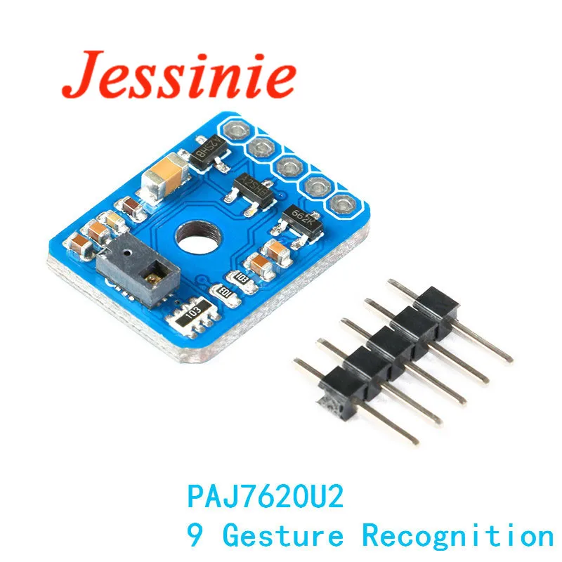 Paj7620u2 Gesture Recognition Sensor Module Diy Iic I2c 9 Gesture
