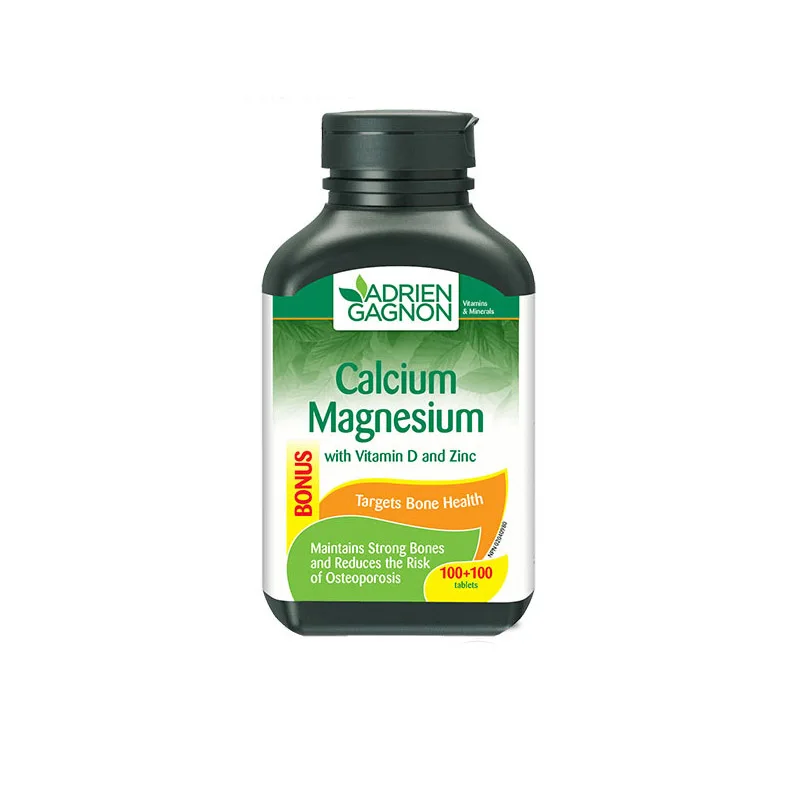 AdrienGagnonBoneProtectionCalciumMagnesiumZinc200Capsules