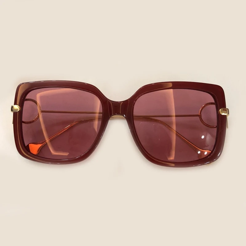 No6 Sunglasses Большая оправа градиентные негабаритные солнцезащитные очки квадратные брендовые дизайнерские винтажные женские модные солнцезащитные очки Oculos De Sol UV400 - Цвет линз: No6 Sunglasses