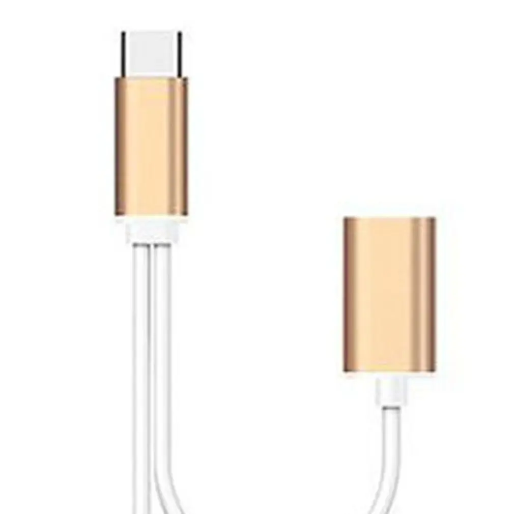 Для huawei P30 для Xiaomi для samsung type-C-type C 3,5 мм Aux Jack зарядный аудио адаптер 2 в 1 сплиттер адаптер
