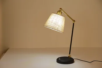 

Post modern simple fabric fashion iron USB table lamp Nordic designer model room hotel club study