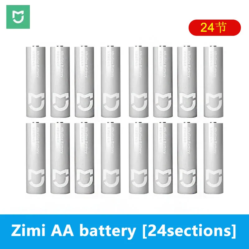 Комплект щелочных батарей 24 шт./лот Xiaomi Youpin ZMI AA 1 5 в для камеры мыши клавиатуры