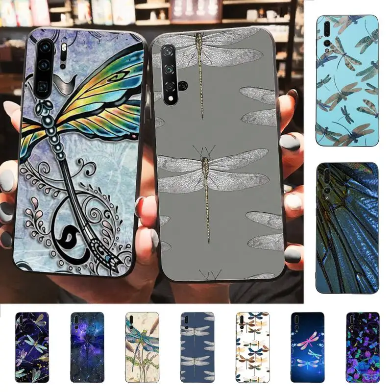 Красивый чехол YNDFCNB со стрекозой для телефона huawei P 8 9 10 20 30 40 pro lite P9 2019 | Мобильные