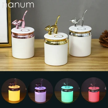 

Aroma Essential Oil Diffuser Mini Ultrasonic kitten Humidifier Air Purifier LED Light USB Car air freshener Mist Maker