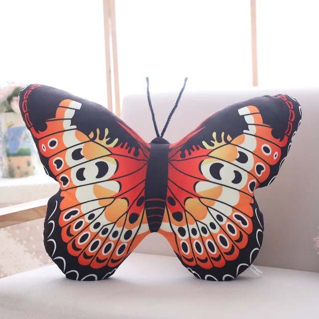 Blue Morpho Butterfly Plüsch Kissen Stofftier werfen Soft Home Sofa Kissen Decor