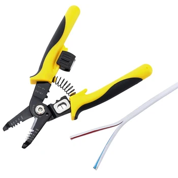 

Portable Wire Stripper Decrustation Pliers Crimper Cable Stripping Crimping Cutter Hand Tool with Alloy Steel for Electrical