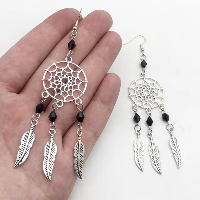 Sterling Silver Dream Catcher Dangle Earrings from Thailand - Catching a  Dream | NOVICA