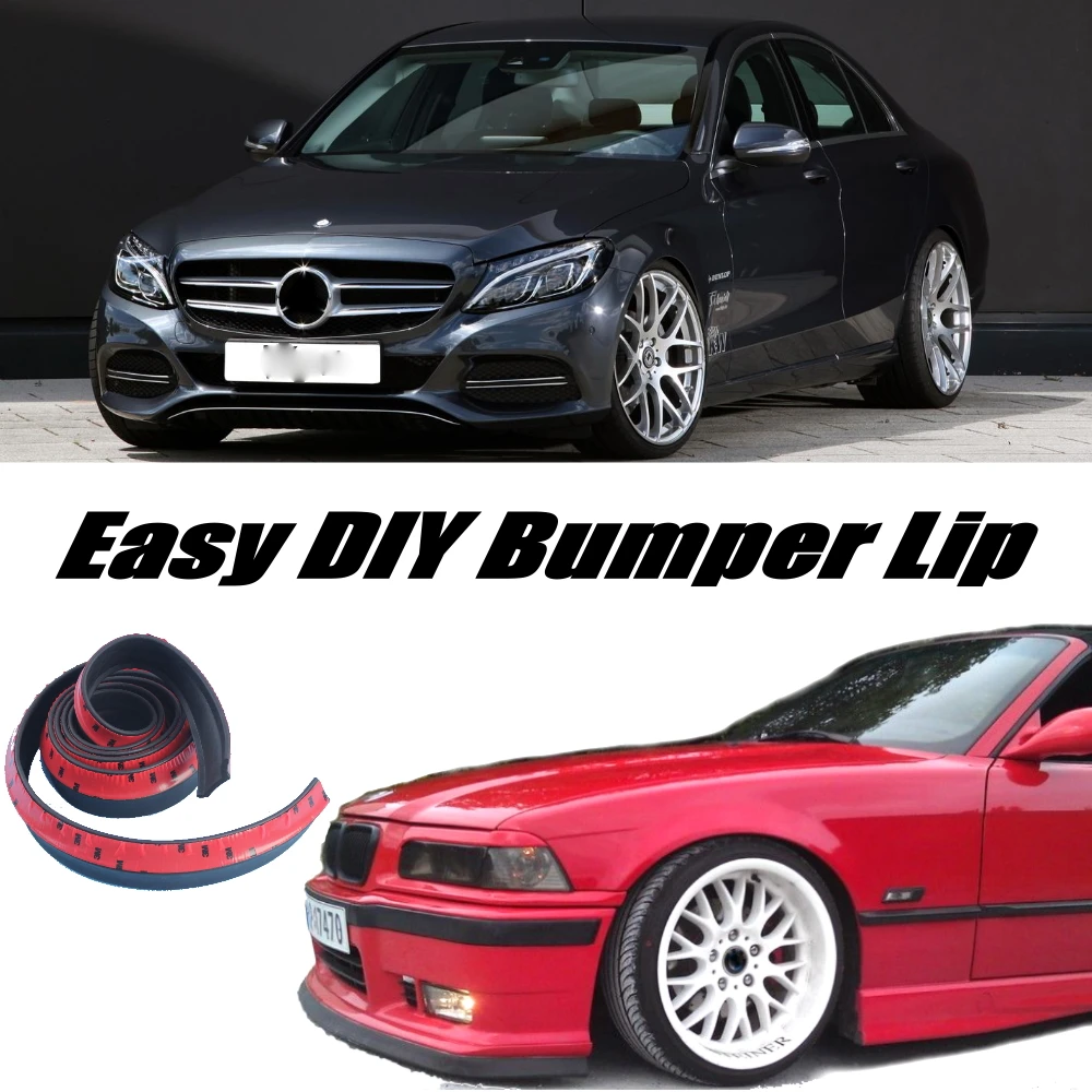 Bumper Lip Deflector For Mercedes Benz C C63 Mb W202 W203 W204 W205 1993 2016 Front Skirt Spoiler For Car Tuning Body Kit Front Skirt Bumper Deflectorspoiler Skirt Aliexpress