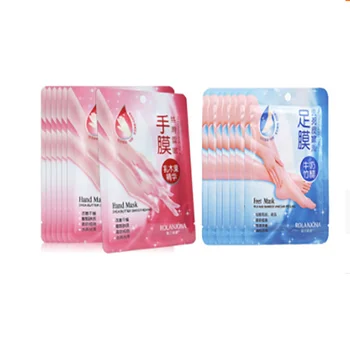 

Exfoliating Smoothing Milk Bamboo Vinegar Foot Mask Nourishes The Feet Shea Silk Ski Tender Hand Mask 7Pairs To Reduce Foot Odor