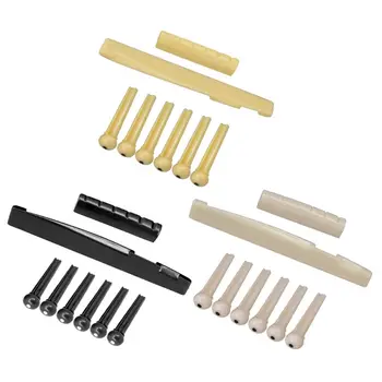 

8Pcs/set Portable Guitar Bridge Pins Saddle Nut for Acoustic Folk Guitar Accessories Kit